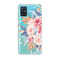 Case For Samsung Galaxy S10 / Galaxy S10 Plus / Galaxy S10 E Transparent / Pattern Back Cover Flower TPU For Galaxy S20/S20 Plus/S20 Ultra/Note 10 Plus/A20E/A51/A71