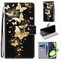 Case For Samsung Galaxy S10 / S10 Plus / S10 E Wallet / Card Holder / with Stand Golden Butterfly PU Leather / TPU for A10s / A20s / A50(2019) / A70(2019) / A90(2019) / Note 10 Plus / J6 Plus(2018)
