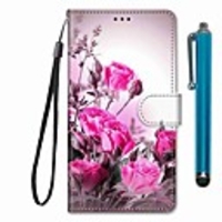 Case For Samsung Galaxy S10 / S10 Plus / S10 E Wallet / Card Holder / with Stand Wild Roses PU Leather / TPU for A10s / A20s / A50(2019) / A70(2019) / A90(2019) / Note 10 Plus / J6 Plus(2018)