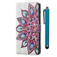 Case For Samsung Galaxy S10 Plus / Galaxy S10 E Wallet / Card Holder / with Stand Full Body Cases Half Flower PU Leather for Galaxy S7 / S7 Edge / S8 / S8 Plus / S9 / S9 Plus / S10