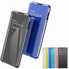 Case for Samsung Galaxy S10 S10E S10Plus Plating Mirror Flip Full Body Cases Solid Colored PU Leather PC S9 S9 Plus S8 S8 Plus S7 S7 Edge miniinthebox
