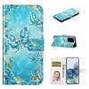 Case For Samsung Galaxy S20 / Galaxy S20 Plus / Galaxy S20 Ultra Wallet / Card Holder / with Stand Full Body Cases Blue Butterfly PU Leather / TPU for Galaxy A51 / A71 / A80 / A70 / A50 / A30S / A20