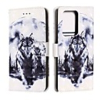 Case For Samsung Galaxy S20 / S20 Plus / S20 Ultra Wallet / Card Holder / with Stand White Wolf PU Leather / TPU for Galaxy A51 / A71 / A41 / A21 / A11 / A01 / A50(2019) / A30S(2019)