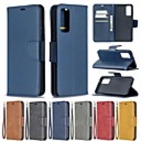 Case For Samsung Galaxy S20 FE Wallet Card Holder with Stand Full Body Cases Solid Colored PU Leather Galaxy A42 5G Note 20 Ultra S20 Plus A21S A01 A11 A31 A41 A51 A71 A70E M11
