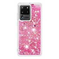 Case For Samsung Galaxy S20 Plus / S20 Ultra / Galaxy S10 Flowing Liquid / Glitter Shine Back Cover Solid Colored TPU