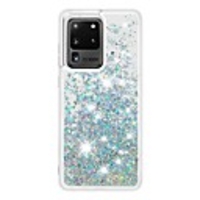 Case For Samsung Galaxy S20 Plus / S20 Ultra / Galaxy S10 Flowing Liquid / Glitter Shine Back Cover Solid Colored TPU