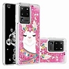Case For Samsung Galaxy S20 Plus / S20 Ultra / Galaxy S10 Flowing Liquid / Pattern / Glitter Shine Back Cover Animal / Flower TPU