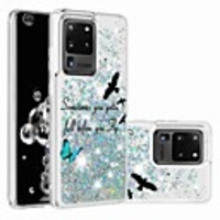 Case For Samsung Galaxy S20 Plus / S20 Ultra / Galaxy S10 Flowing Liquid / Pattern / Glitter Shine Back Cover Animal TPU