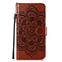 Case For Samsung Galaxy S20 Plus / S20 Ultra / S20 Card Holder / Flip / Magnetic Full Body Cases Solid Colored / Flower PU Leather
