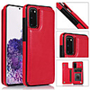 Case For Samsung Galaxy S20 Plus / S20 Ultra / S20 Card Holder / Shockproof / Magnetic Back Cover Solid Colored PU Leather / TPU