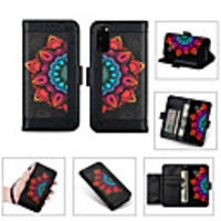 Case For Samsung Galaxy S20 Plus / S20 Ultra / S20 Card Holder / Shockproof / Magnetic Full Body Cases Geometric Pattern / Flower PU Leather