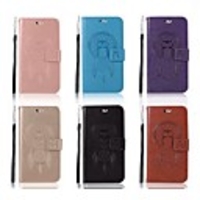 Case For Samsung Galaxy S20 Plus / S20 Ultra / S20 Card Holder / Shockproof / with Stand Full Body Cases Solid Colored / Animal PU Leather