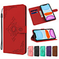Case For Samsung Galaxy S20 Plus / S20 Ultra / S20 Card Holder / Shockproof / with Stand Full Body Cases Solid Colored / Flower PU Leather / TPU