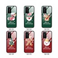 Case For Samsung Galaxy S20 Plus / S20 Ultra / S20 Mirror Back Cover Christmas Tempered Glass