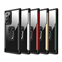 Case For Samsung Galaxy S20 Plus / S20 Ultra / S20 Shockproof / Ring Holder / Transparent Back Cover Transparent / Armor TPU / PC