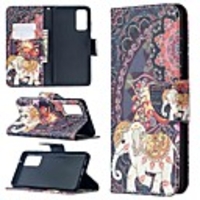 Case For Samsung Galaxy S20 Plus / S20 Ultra / S20 Wallet / Card Holder / with Stand Full Body Cases Animal PU Leather