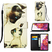 Case For Samsung Galaxy S20 Plus / S20 Ultra / S20 Wallet / Card Holder / with Stand Full Body Cases Animal PU Leather
