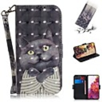 Case For Samsung Galaxy S20 Plus / S20 Ultra / S20 Wallet / Card Holder / with Stand Full Body Cases Animal PU Leather