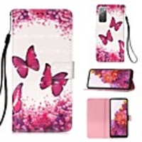 Case For Samsung Galaxy S20 Plus / S20 Ultra / S20 Wallet / Card Holder / with Stand Full Body Cases Butterfly PU Leather