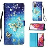 Case For Samsung Galaxy S20 Plus / S20 Ultra / S20 Wallet / Card Holder / with Stand Full Body Cases Butterfly PU Leather