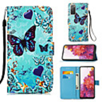 Case For Samsung Galaxy S20 Plus / S20 Ultra / S20 Wallet / Card Holder / with Stand Full Body Cases Butterfly PU Leather