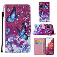 Case For Samsung Galaxy S20 Plus / S20 Ultra / S20 Wallet / Card Holder / with Stand Full Body Cases Butterfly PU Leather