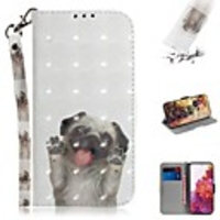Case For Samsung Galaxy S20 Plus / S20 Ultra / S20 Wallet / Card Holder / with Stand Full Body Cases Dog PU Leather