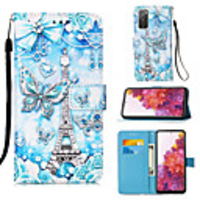Case For Samsung Galaxy S20 Plus / S20 Ultra / S20 Wallet / Card Holder / with Stand Full Body Cases Eiffel Tower PU Leather