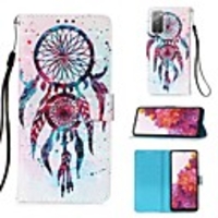 Case For Samsung Galaxy S20 Plus / S20 Ultra / S20 Wallet / Card Holder / with Stand Full Body Cases Feathers PU Leather