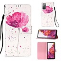 Case For Samsung Galaxy S20 Plus / S20 Ultra / S20 Wallet / Card Holder / with Stand Full Body Cases Flower PU Leather