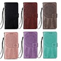 Case For Samsung Galaxy S20 Plus / S20 Ultra / S20 Wallet / Card Holder / with Stand Full Body Cases Solid Colored / Feathers PU Leather