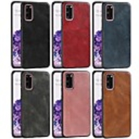 Case For Samsung Galaxy S20 Plus Ultra thin Back Cover Solid Colored PU Leather Galaxy Note 20 Ultra S10E S8 S9 A51 A71 A81