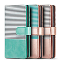 Case For Samsung Galaxy S20 Ultra / S20 / S9 Wallet / Card Holder / Shockproof Full Body Cases Lines / Waves PU Leather
