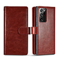 Case For Samsung Galaxy S20 Ultra / S20 / S9 Wallet / Card Holder / Shockproof Full Body Cases Solid Colored PU Leather
