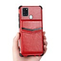 Case For Samsung Galaxy S20 Ultra Note 10 Plus A10 A20E A30 A40 A50 A70 A01 A11 A21S A51 A71 Card Holder Magnetic Back Cover Solid Colored PU Leather