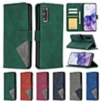 Case For Samsung Galaxy S20 Ultra S10E S9 Plus A10 A20 A20E A30 A40 A50 A70 M10 A10E Wallet Card Holder with Stand Full Body Cases Solid Colored PU Leather
