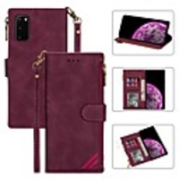 Case For Samsung Galaxy S20 Ultra S10E S9 Plus S8 S7 Edge Wallet Card Holder with Stand Full Body Cases Solid Colored PU Leather