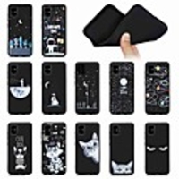 Case For Samsung Galaxy S20 Ultra S20 PLUS A51 5G Shockproof Frosted Pattern Back Cover Sky Animal Feathers High Guality Black Bbackground TPU for Galaxy A71 5G A21s A81 Note 20 S10 Lite A90