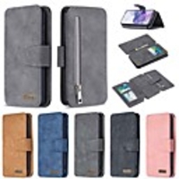 Case For Samsung Galaxy S20 Ultra Wallet Card Holder with Stand Full Body Cases Solid Colored PU Leather Galaxy A20 A30 A40 A50S A70 S10 Plus S10E S9