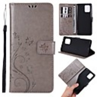 Case For Samsung Galaxy S20 Ultra/S10E/S10 5G Wallet / Card Holder / with Stand Full Body Cases Butterfly / Solid Colored PU Leather For Galaxy Note 10 Plus/A91/A41/A21/A01/A31/S10 Plus