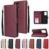 Case For Samsung Galaxy S20 Ultra/S20 Plus/S20/S10 Plus/S10 E/S10/Note 10 Lite/Note 10 Pro/Note 10/A91/A81/A71/A51/A41/A70 Card Holder Flip Magnetic Full Body Cases Solid Colored PU Leather