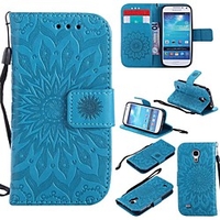 Case For Samsung Galaxy S4 Mini Shockproof / with Stand Full Body Cases Flower Hard PU Leather miniinthebox