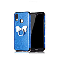 Case For Samsung Galaxy S6 S6 Edge S7 S7 Edge S8 S8 Plus S9 S9 Plus Note 8 Note 9 S10 S10 Lite S10 Plus Note 10 S20 S20 Plus S20 Ultra Ring Holder Back Cover Solid Colored Glitter Shine TPU