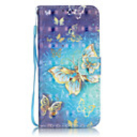 Case For Samsung Galaxy S7 edge / S7 / S6 edge plus Wallet / Card Holder / with Stand Full Body Cases Butterfly Hard PU Leather