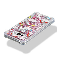Case For Samsung Galaxy S8 Plus / S8 / S7 edge Shockproof / Flowing Liquid / Pattern Back Cover Unicorn / Glitter Shine Soft TPU
