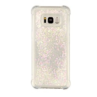 Case For Samsung Galaxy S8 Plus / S8 / S7 edge Shockproof / Flowing Liquid / Transparent Back Cover Transparent / Glitter Shine Soft TPU miniinthebox