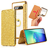 Case For Samsung Galaxy S8 S8 Plus S9 S9 Plus Note 8 Note 9 S10 S10 Lite S10 Plus Note 10 S20 S20 Plus Card Holder Ring Holder Full Body Cases Solid Colored Glitter Shine TPU
