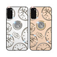 Case For Samsung Galaxy S8 S8Plus S9 S9Plus S10 S10Plus A7(2018) A10 A20 A30 A50 A70 Rhinestone Ring Holder Pattern Back Cover Word Phrase TPU