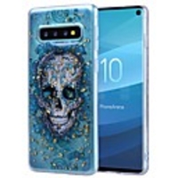 Case For Samsung Galaxy S9 / S9 Plus / Galaxy S10 Shockproof / Transparent / Pattern Back Cover Skull Soft TPU