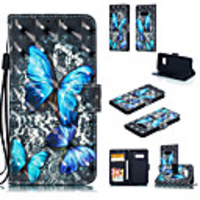 Case For Samsung Galaxy S9 / S9 Plus / Galaxy S10 Wallet / Card Holder / with Stand Full Body Cases Butterfly Hard PU Leather